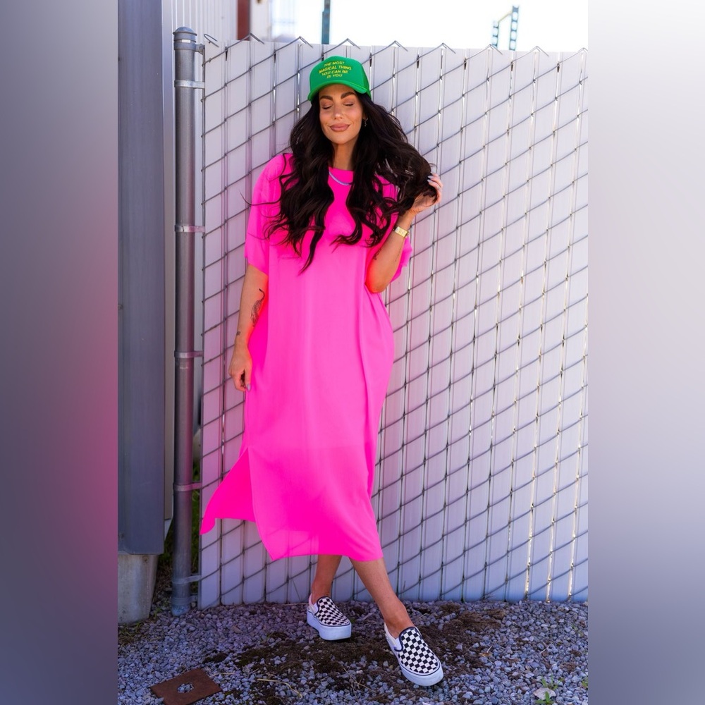 Dressed in Lala Karma Oversized Mesh Dress